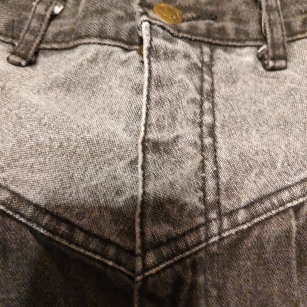 🐈⬛🩶🐈⬛ Amazing Vintage 80's Authentic Gitano 2-Toned Black & Grey Jeans - 10 - Picture 8 of 16